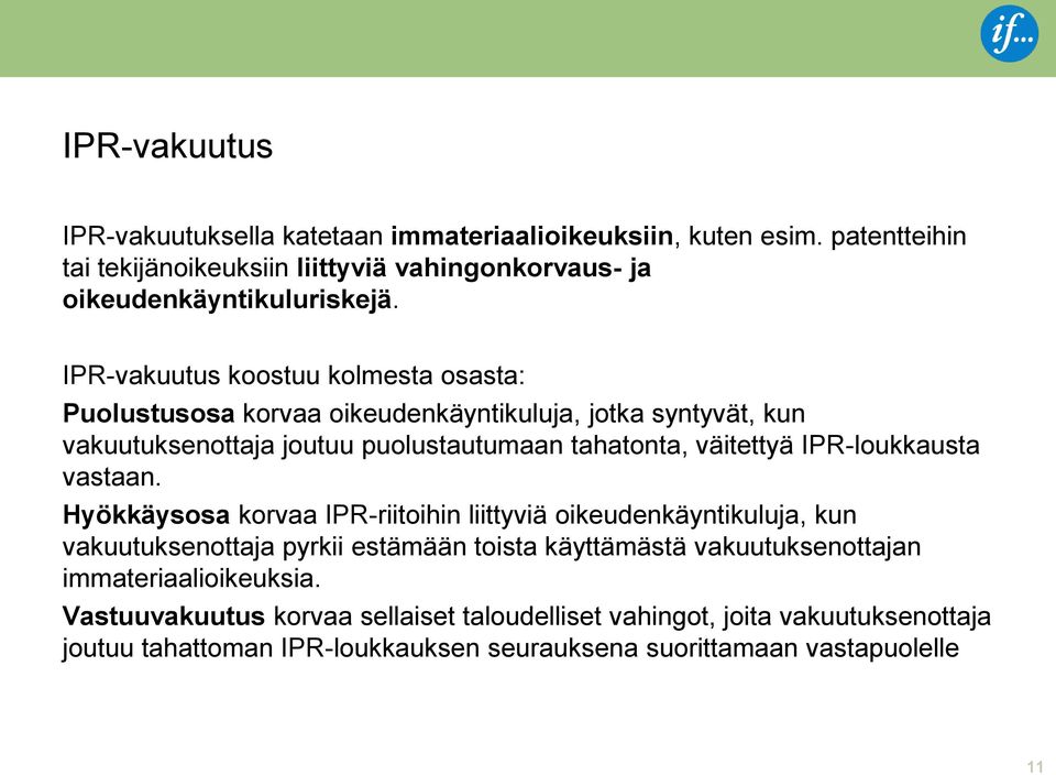 IPR-loukkausta vastaan.