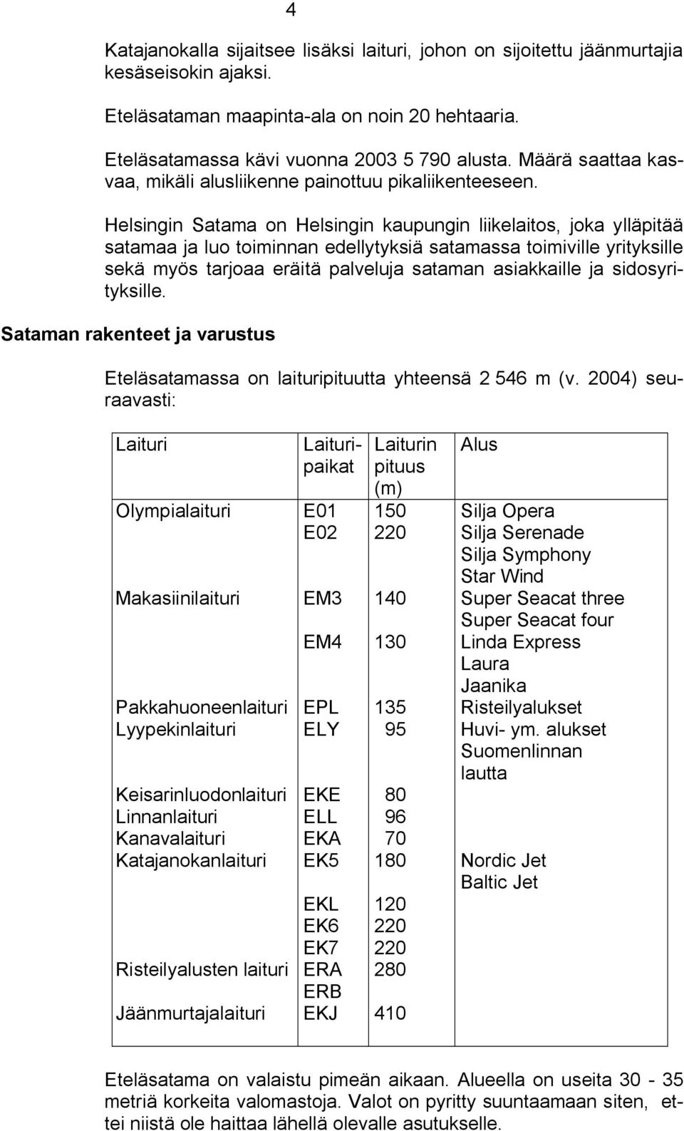 Helsingin Satama on Helsingin kaupungin liikelaitos, joka ylläpitää satamaa ja luo toiminnan edellytyksiä satamassa toimiville yrityksille sekä myös tarjoaa eräitä palveluja sataman asiakkaille ja