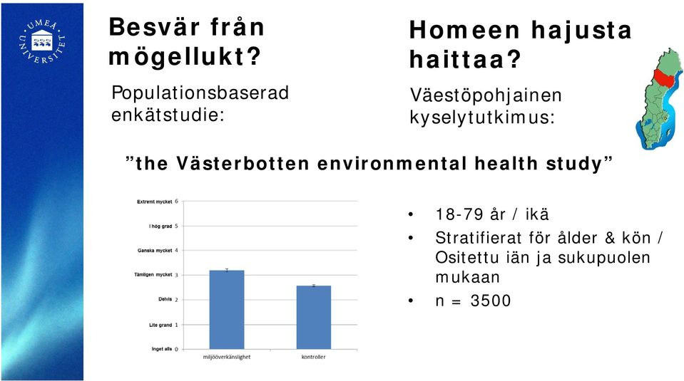 Väestöpohjainen kyselytutkimus: the Västerbotten