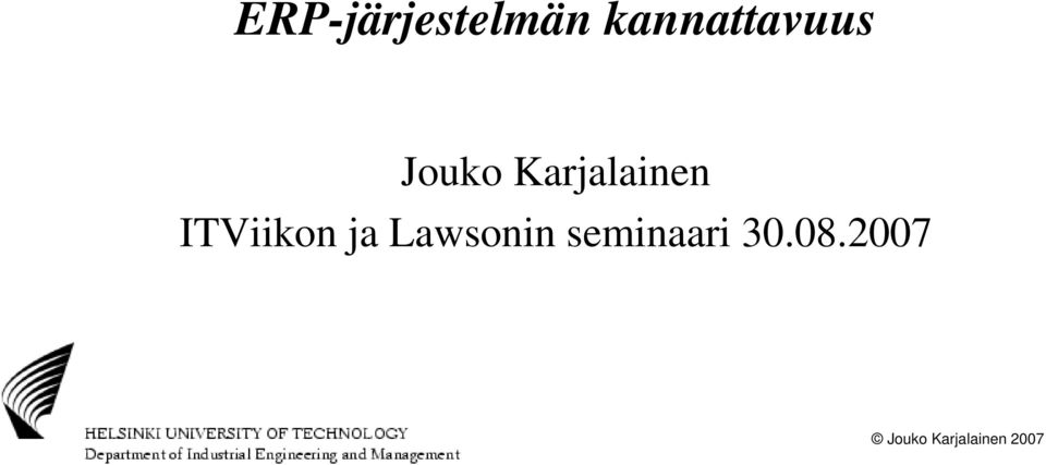 Karjalainen ITViikon