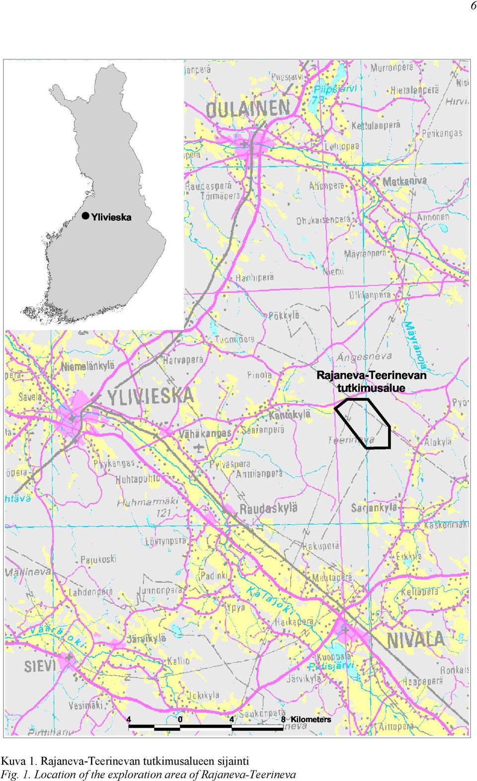tutkimusalueen sijainti Fig.