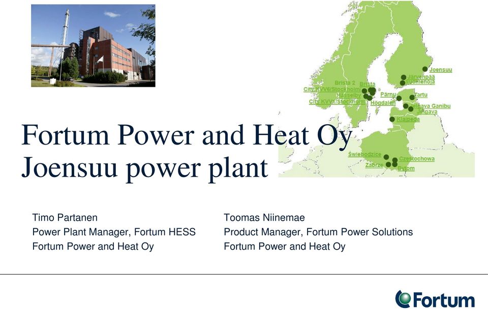 Power and Heat Oy Toomas Niinemae Product