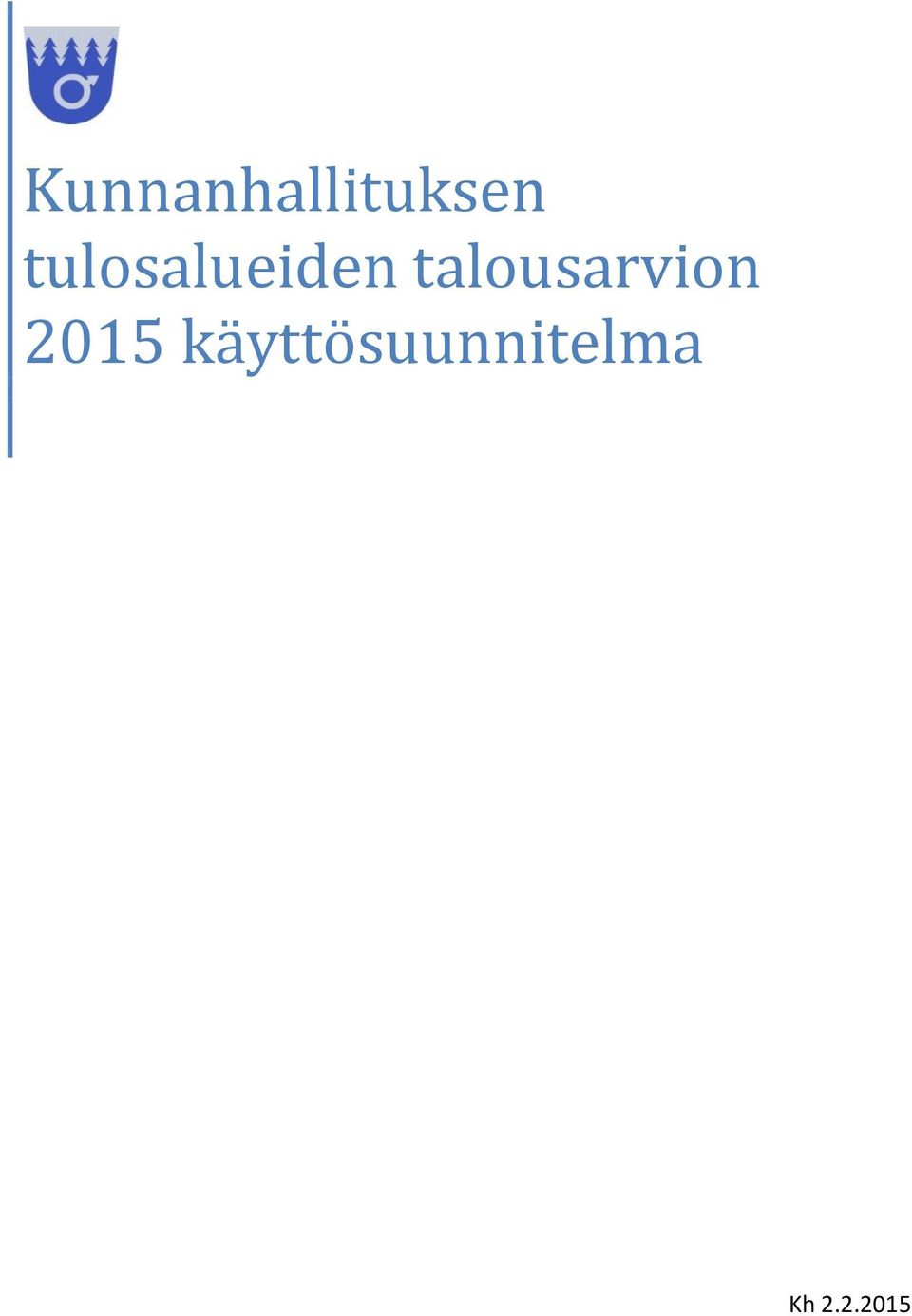 talousarvion 2015