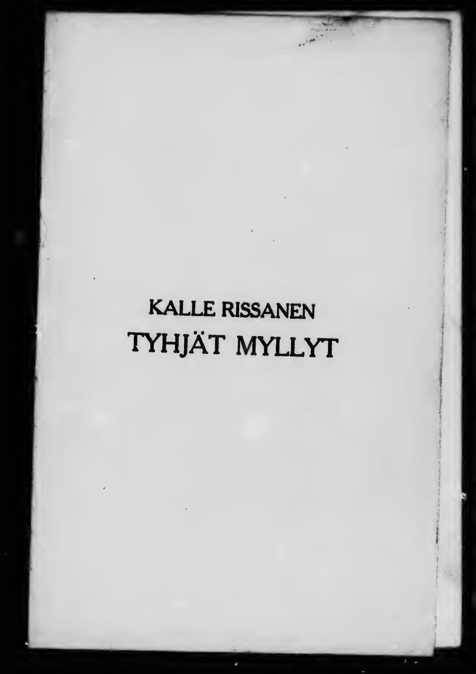 TYHJÄT