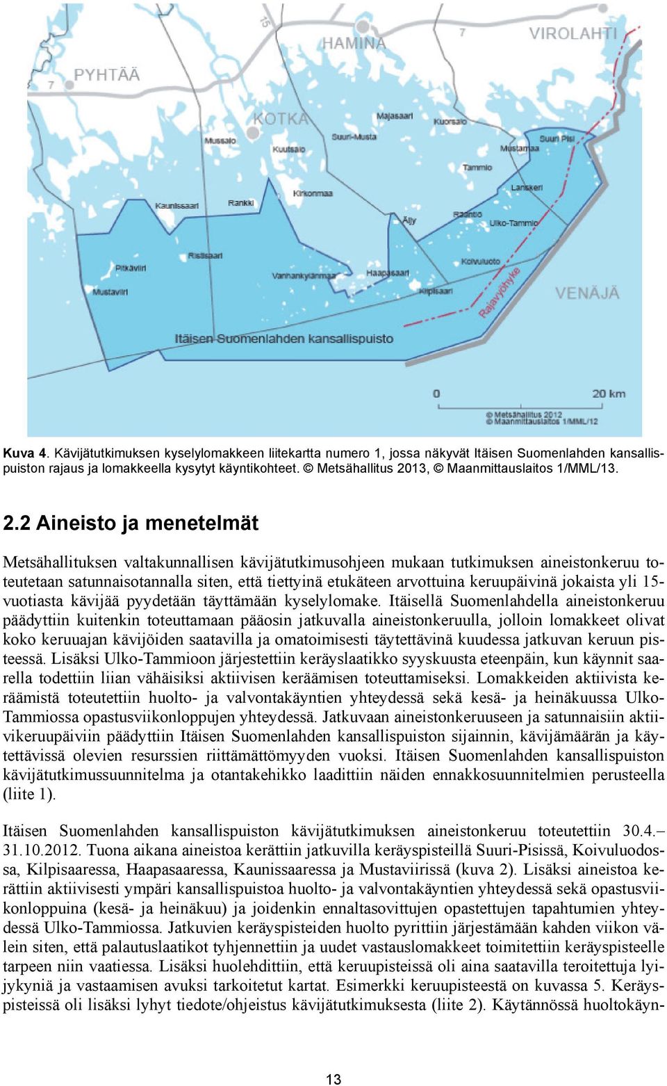 13, Maanmittauslaitos 1/MML/13. 2.