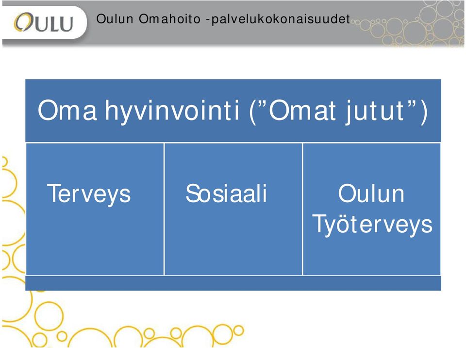 hyvinvointi ( Omat jutut