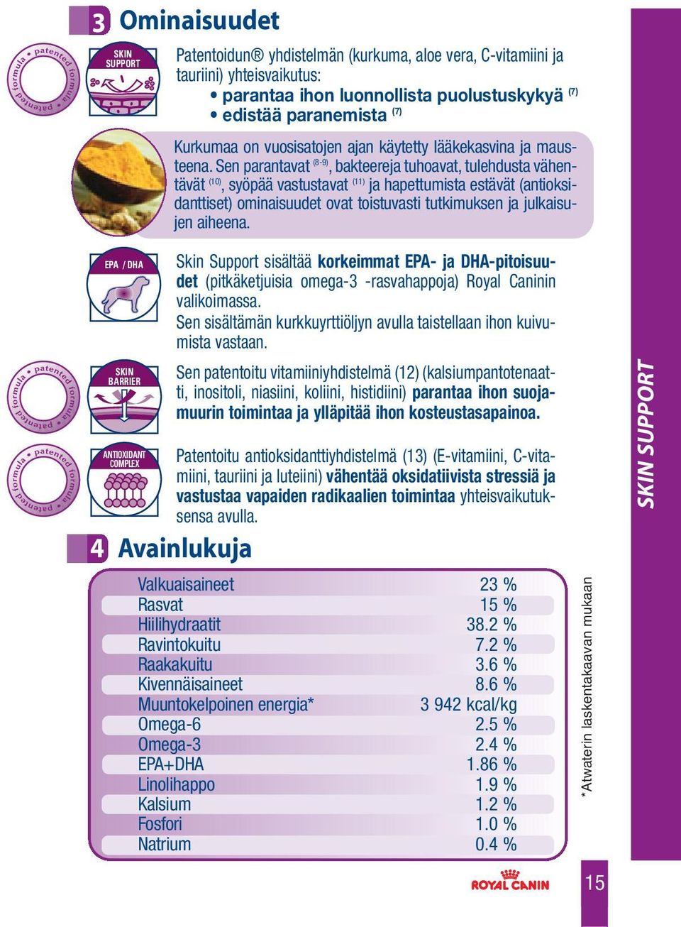 Sen parantavat (8-9), bakteereja tuhoavat, tulehdusta vähentävät (10), syöpää vastustavat (11) ja hapettumista estävät (antioksidanttiset) ominaisuudet ovat toistuvasti tutkimuksen ja julkaisujen