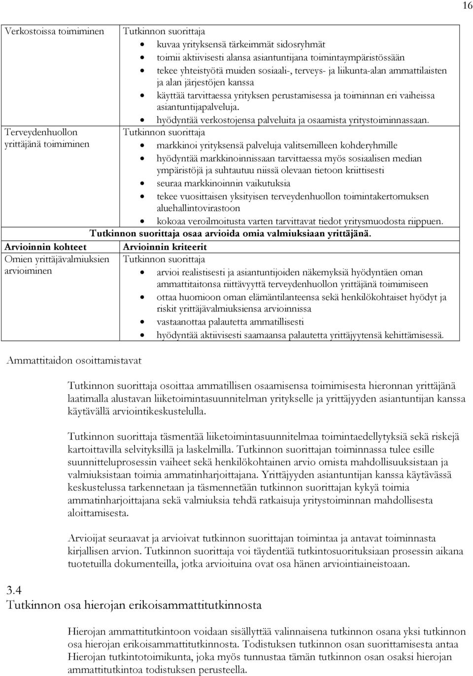 hyödyntää verkostojensa palveluita ja osaamista yritystoiminnassaan.