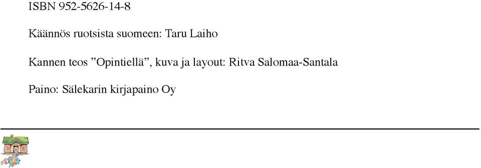 Opintiellä, kuva ja layout: Ritva