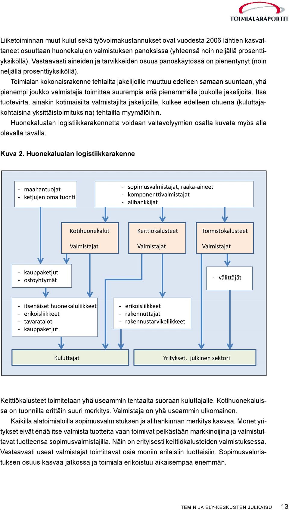 Toimialan kokonaisrakenne tehtailta jakelijoille muuttuu edelleen samaan suuntaan, yhä pienempi joukko valmistajia toimittaa suurempia eriä pienemmälle joukolle jakelijoita.