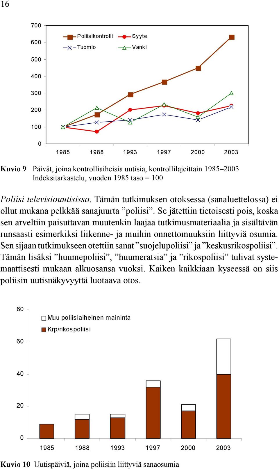 Se jätettiin tietoisesti pois, koska sen arveltiin paisuttavan muutenkin laajaa tutkimusmateriaalia ja sisältävän runsaasti esimerkiksi liikenne- ja muihin onnettomuuksiin liittyviä osumia.