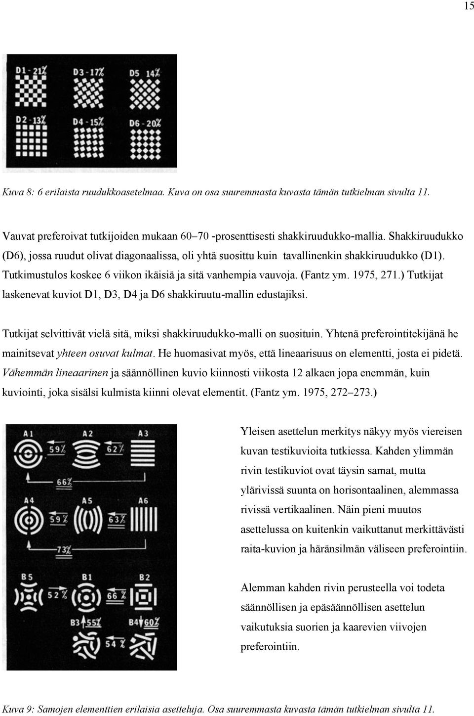 ) Tutkijat laskenevat kuviot D1, D3, D4 ja D6 shakkiruutu-mallin edustajiksi. Tutkijat selvittivät vielä sitä, miksi shakkiruudukko-malli on suosituin.