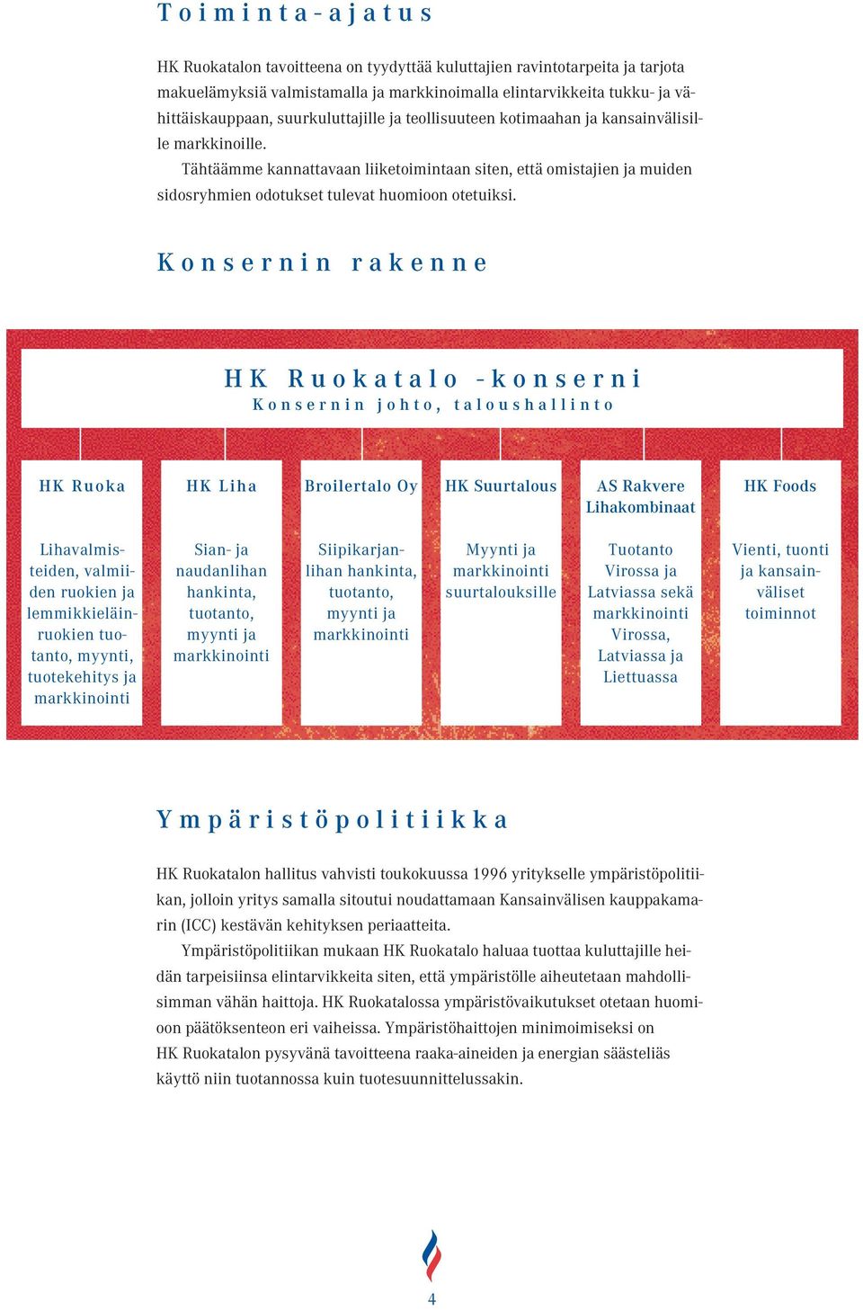 Tähtäämme kannattavaan liiketoimintaan siten, että omistajien ja muiden sidosryhmien odotukset tulevat huomioon otetuiksi.