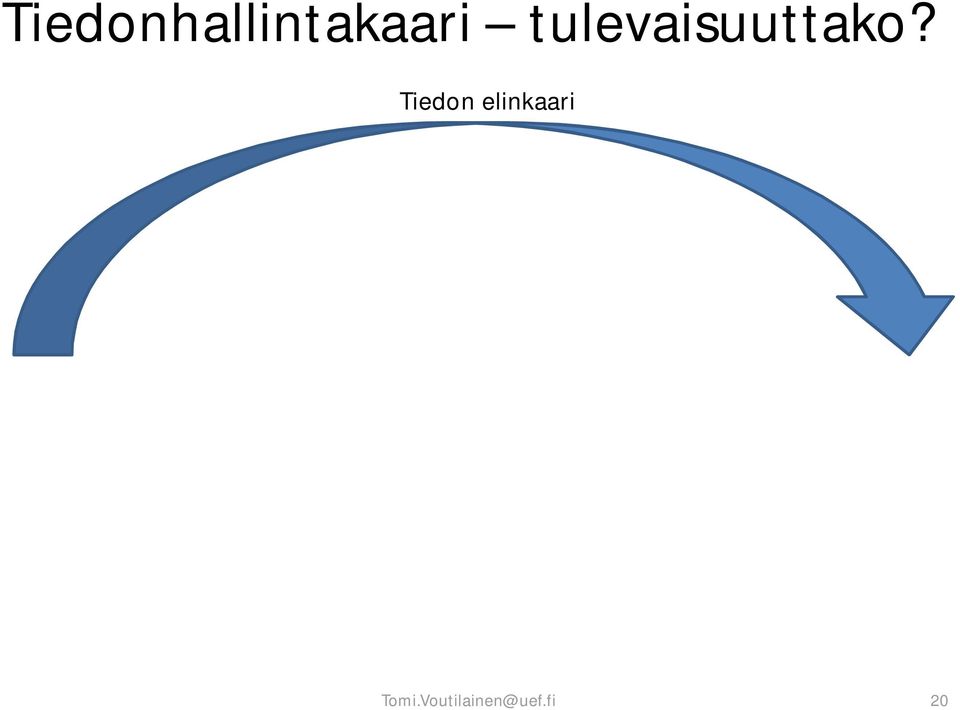 Tiedon elinkaari