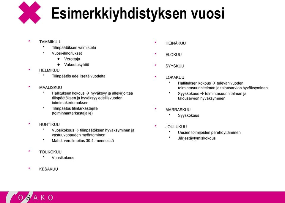 hyväksyminen ja vastuuvapauden myöntäminen Mahd. veroilmoitus 30.4.