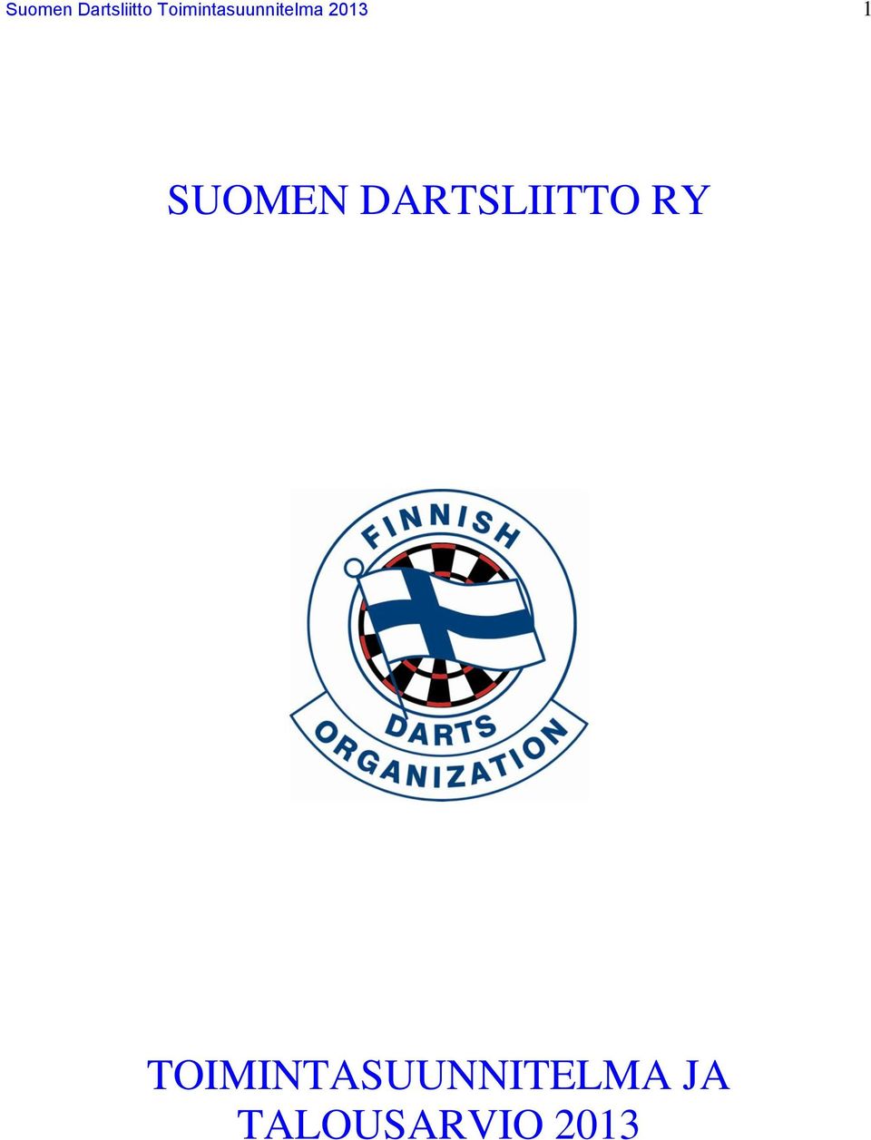 SUOMEN DARTSLIITTO RY