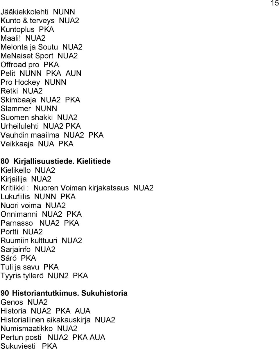 maailma 2 Veikkaaja 15 80 Kirjallisuustiede.