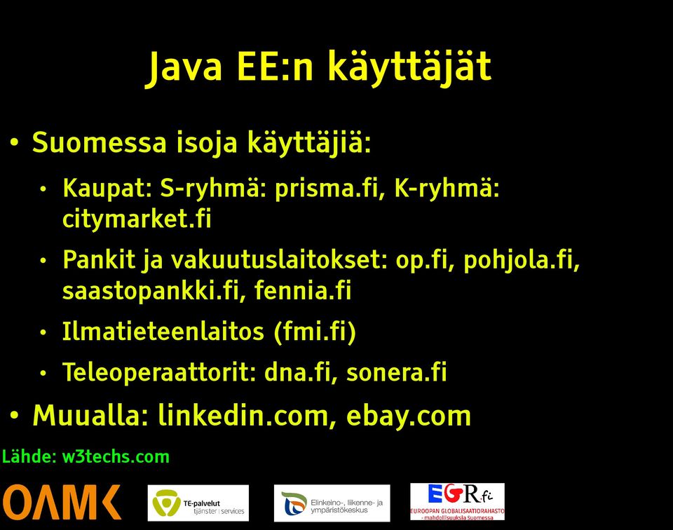 fi, saastopankki.fi, fennia.fi Ilmatieteenlaitos (fmi.