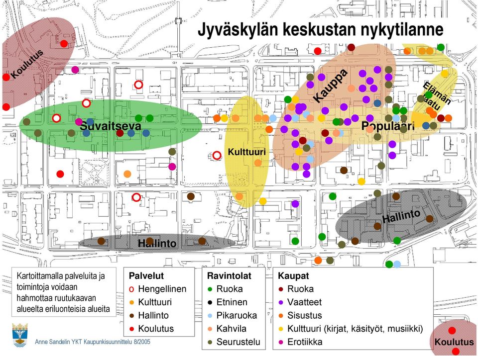 alueita Palvelut o Hengellinen Kulttuuri Hallinto Koulutus Ravintolat Ruoka Etninen Pikaruoka Kahvila