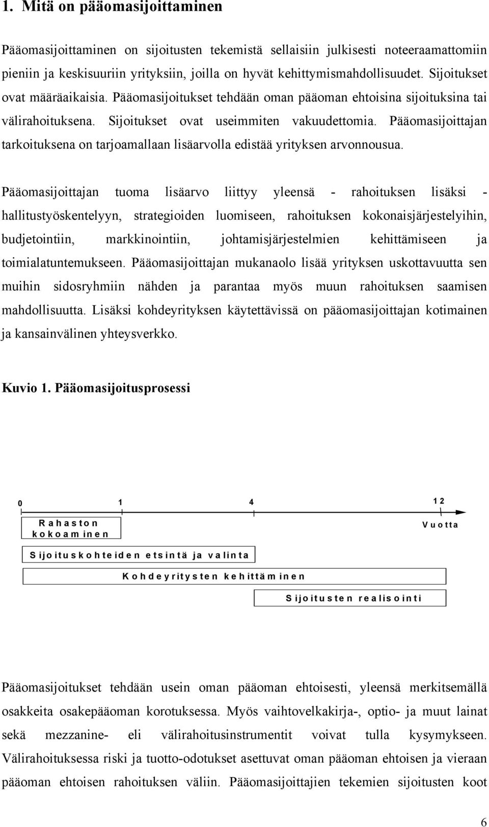 Pääomasijoittajan tarkoituksena on tarjoamallaan lisäarvolla edistää yrityksen arvonnousua.