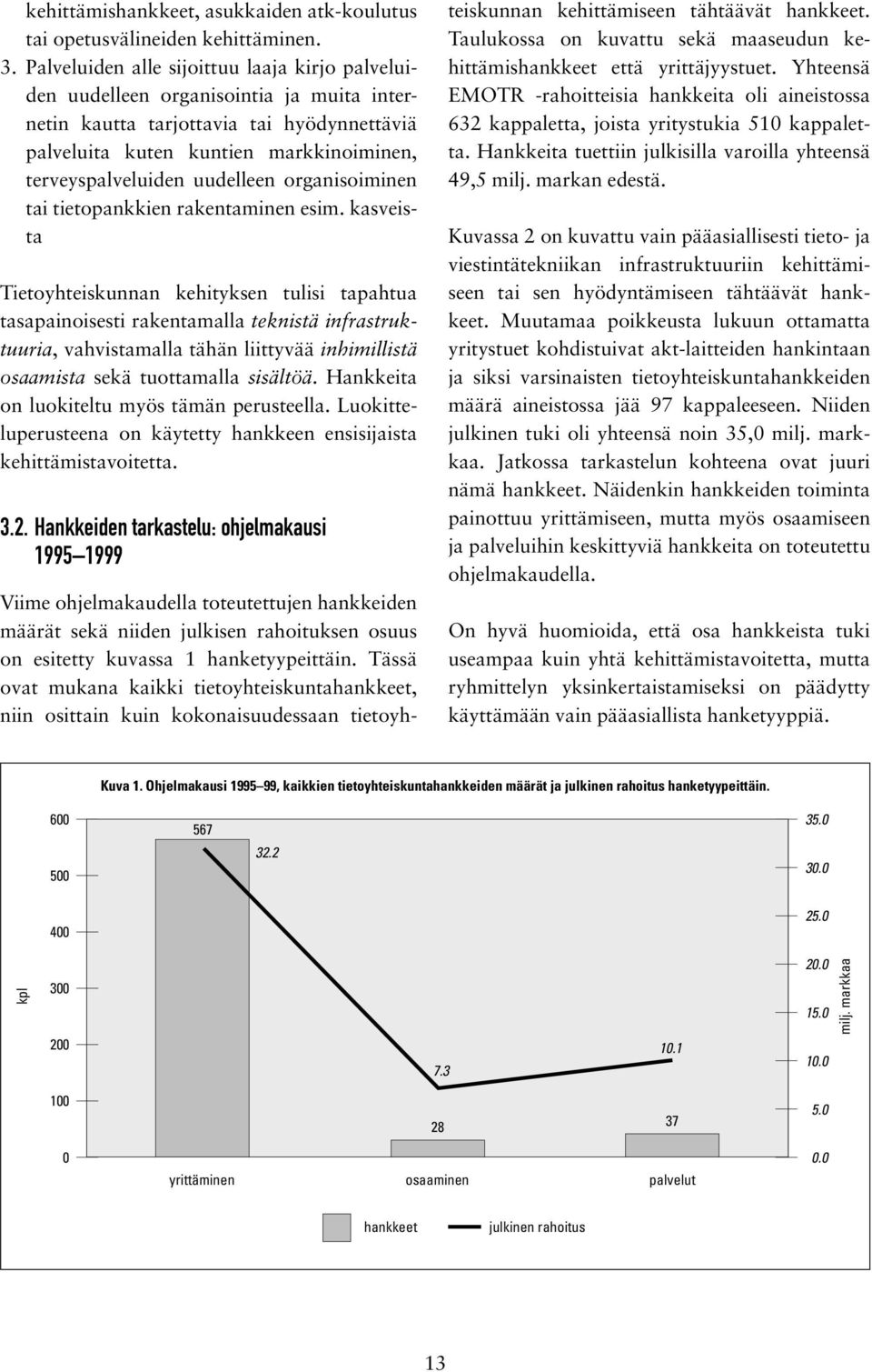 uudelleen organisoiminen tai tietopankkien rakentaminen esim.