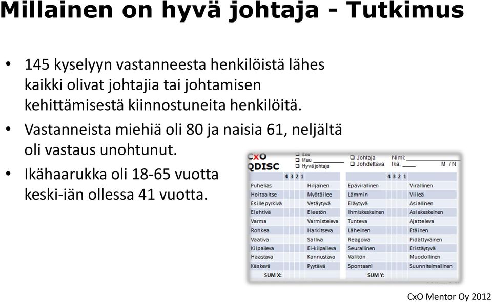 kiinnostuneita henkilöitä.