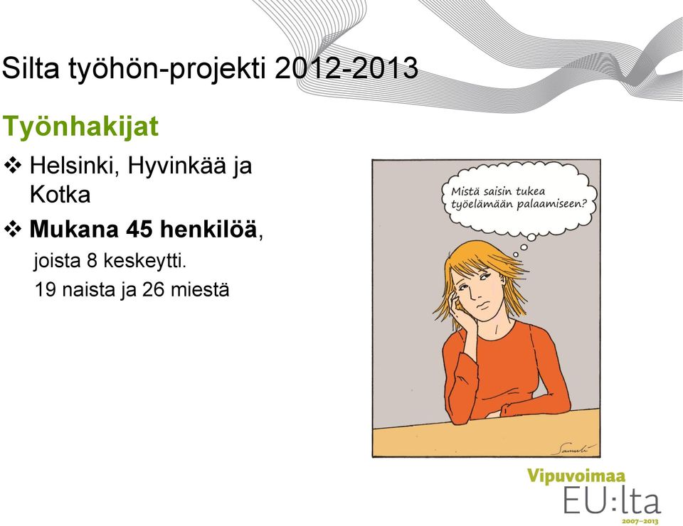 Kotka Mukana 45 henkilöä, joista