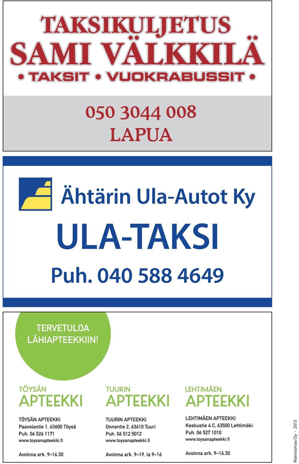 ULA-TAKSI Puh.