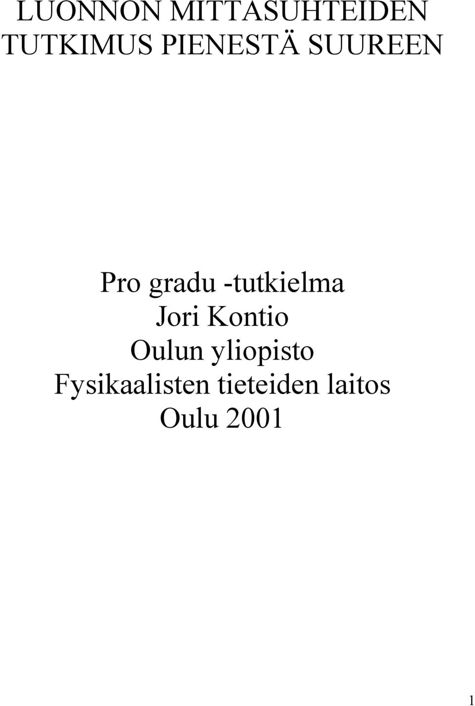 -tutkielma Jori Kontio Oulun