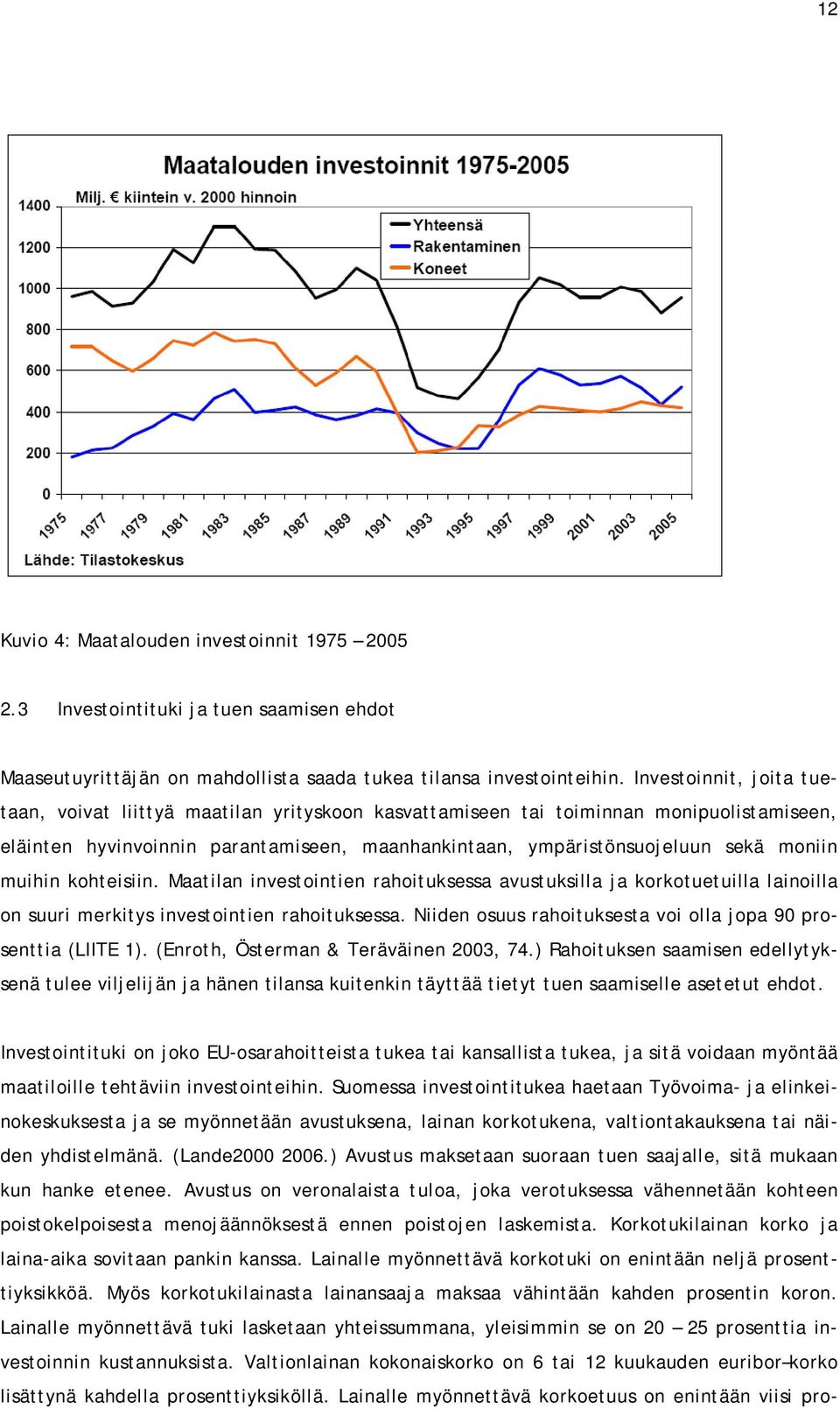 muihin kohteisiin. Maatilan investointien rahoituksessa avustuksilla ja korkotuetuilla lainoilla on suuri merkitys investointien rahoituksessa.