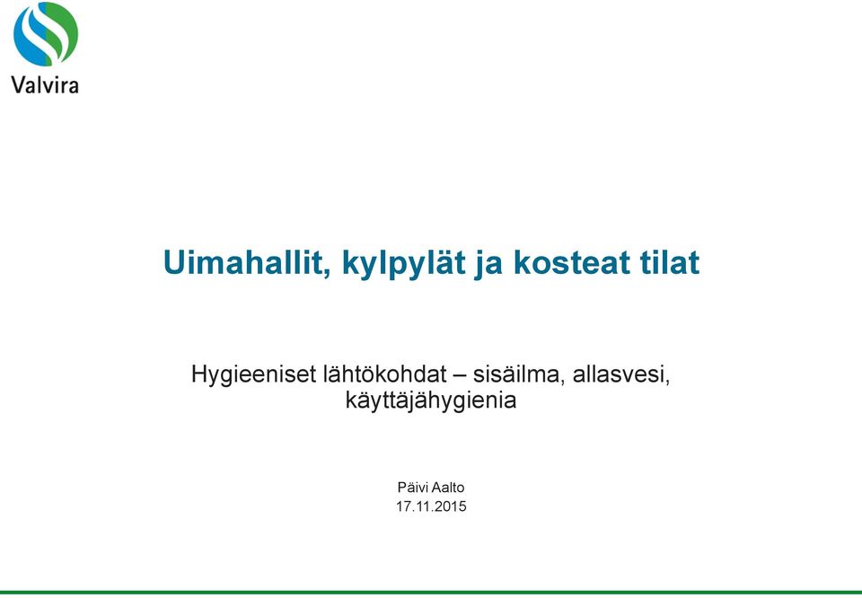 lähtökohdat sisäilma,