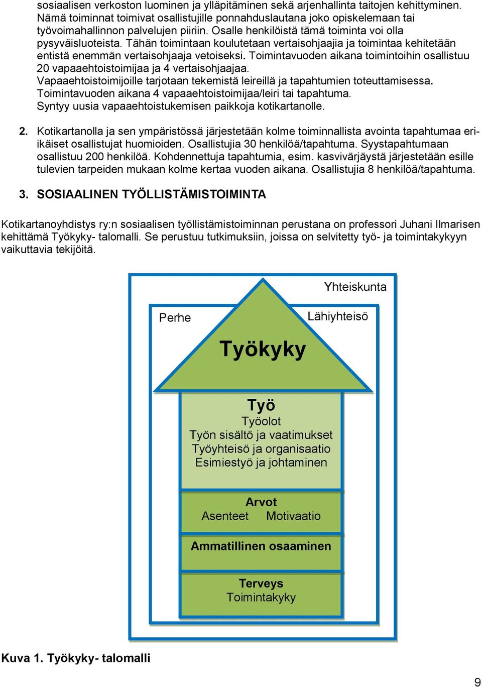 Tähän toimintaan koulutetaan vertaisohjaajia ja toimintaa kehitetään entistä enemmän vertaisohjaaja vetoiseksi.