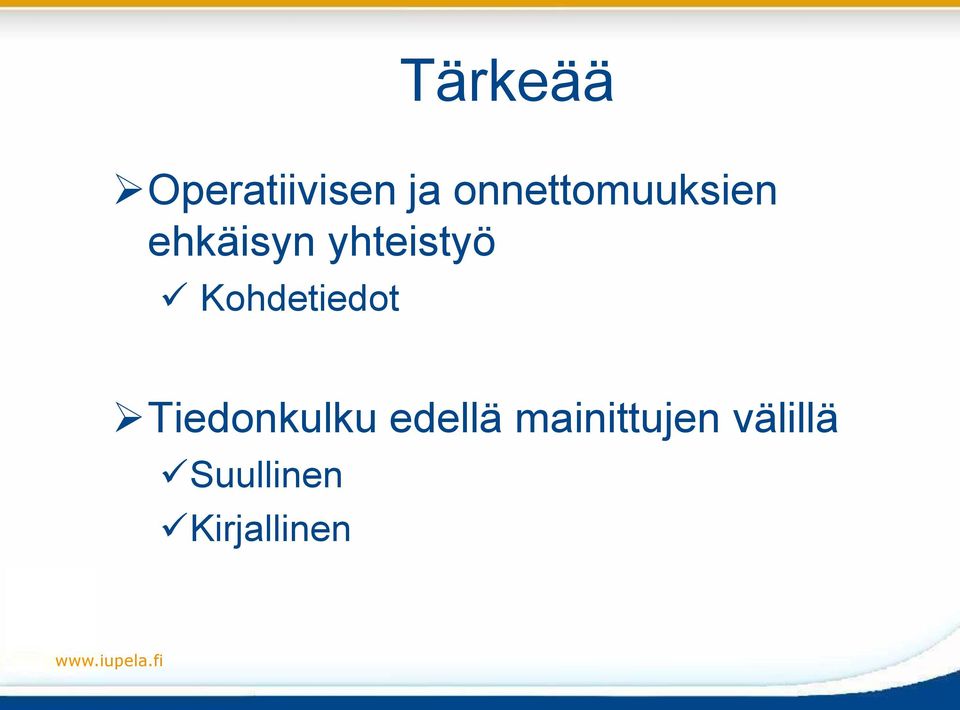 yhteistyö Kohdetiedot