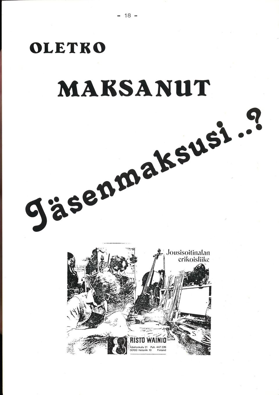 JÄSENMAKSU