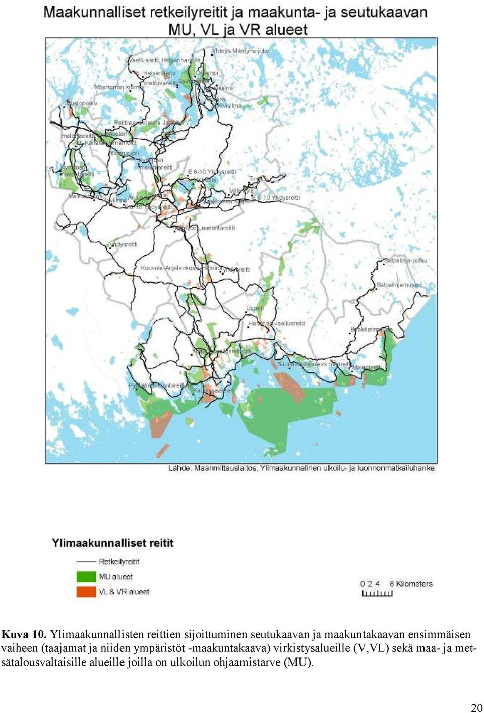 maakuntakaavan ensimmäisen vaiheen (taajamat ja niiden