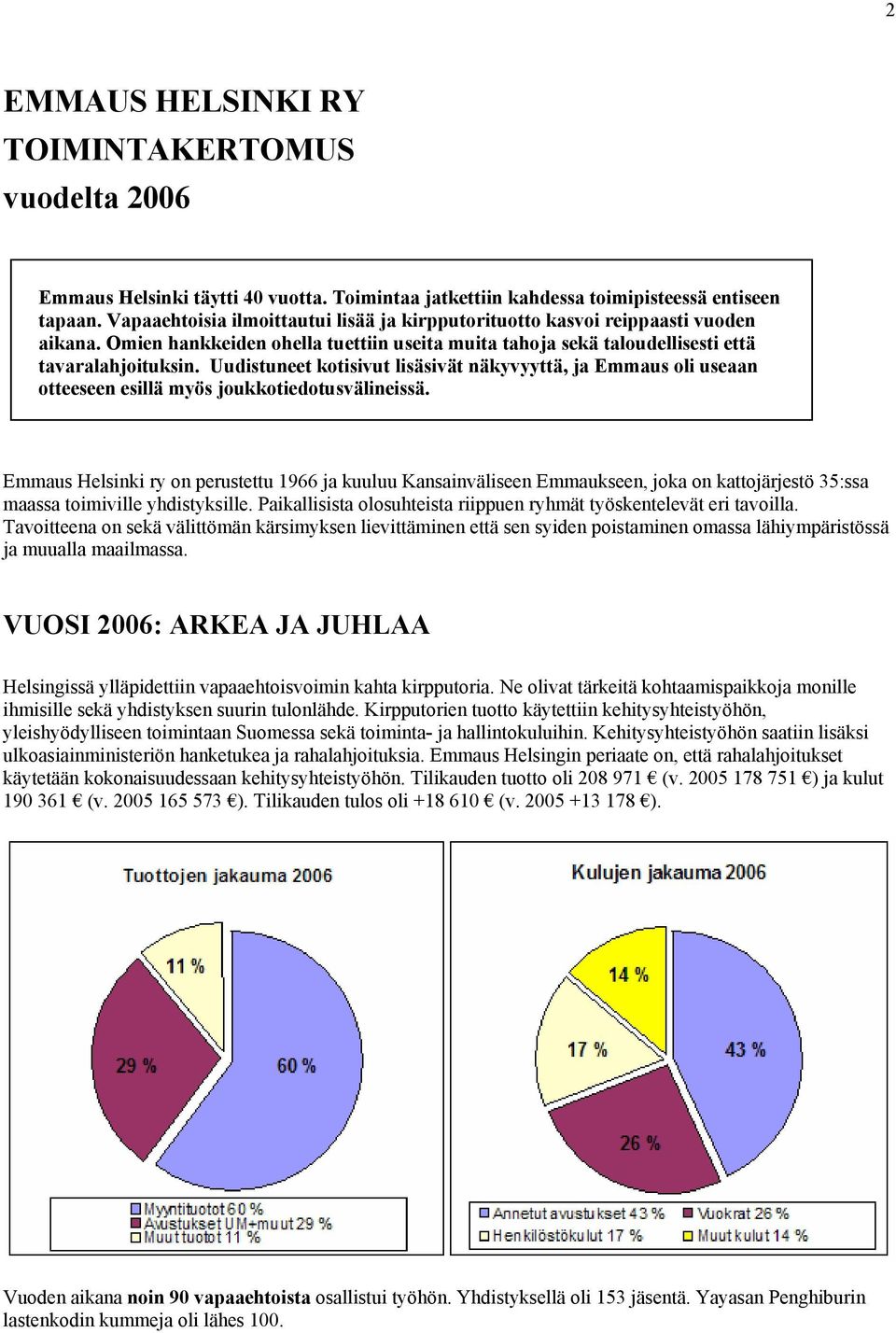 Uudistuneet kotisivut lisäsivät näkyvyyttä, ja Emmaus oli useaan otteeseen esillä myös joukkotiedotusvälineissä.