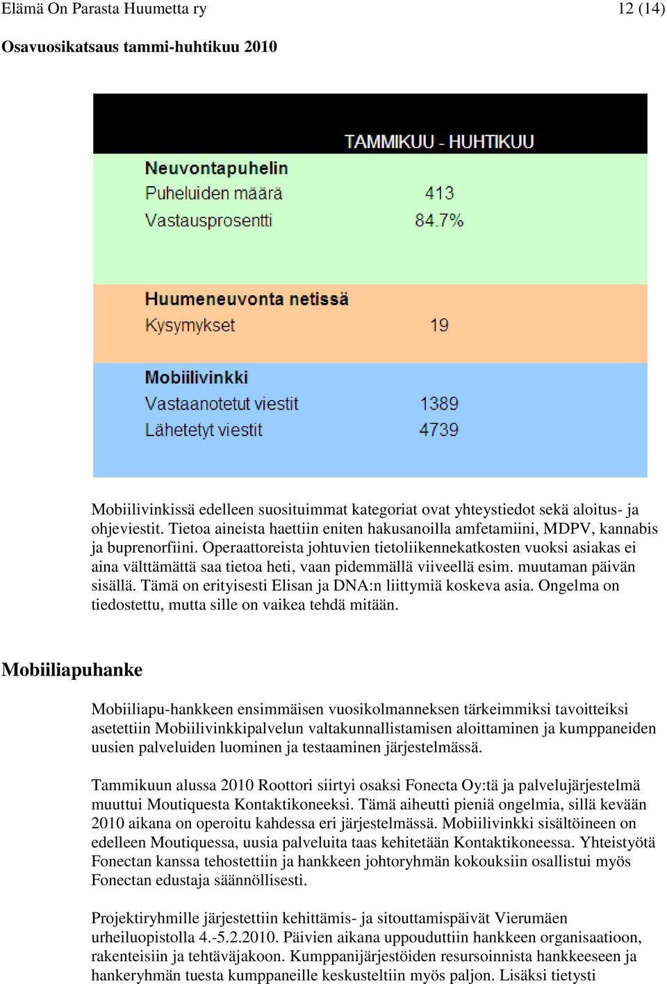 Operaattoreista johtuvien tietoliikennekatkosten vuoksi asiakas ei aina välttämättä saa tietoa heti, vaan pidemmällä viiveellä esim. muutaman päivän sisällä.