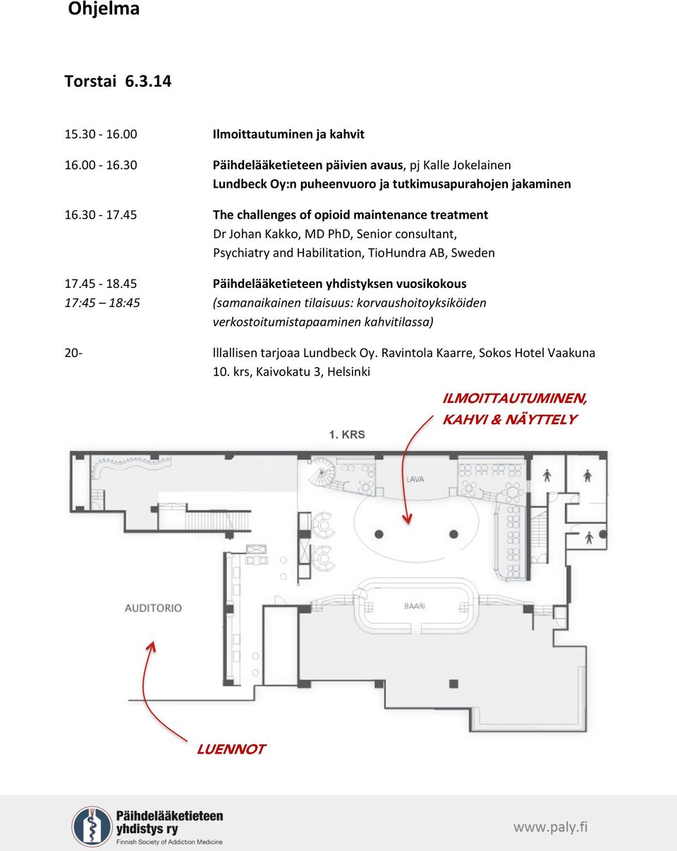 45 The+challenges+of+opioid+maintenance+treatment DrJohanKakko,MDPhD,Seniorconsultant, PsychiatryandHabilitation,TioHundraAB,Sweden 17.45718.