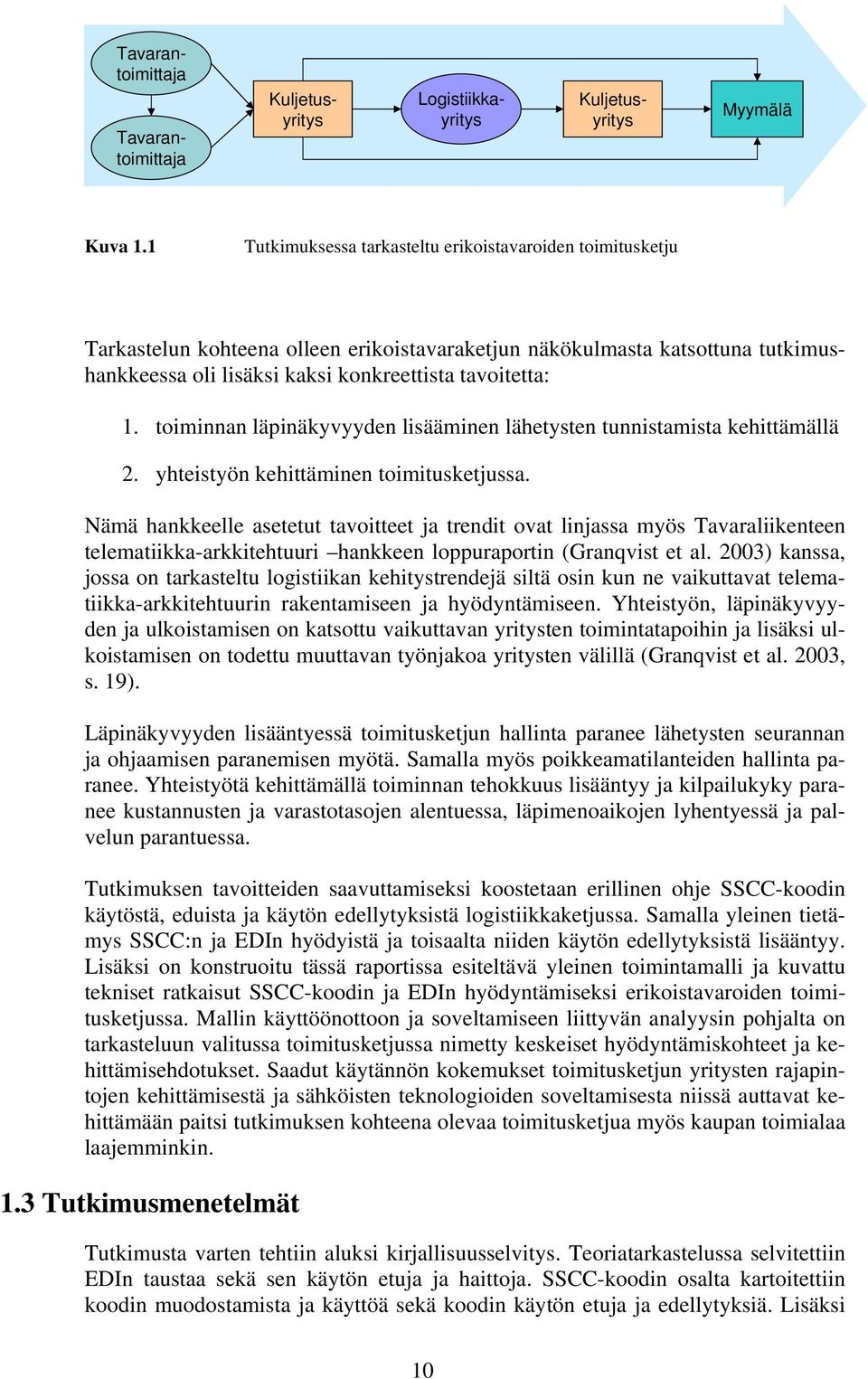 toiminnan läpinäkyvyyden lisääminen lähetysten tunnistamista kehittämällä 2. yhteistyön kehittäminen toimitusketjussa.