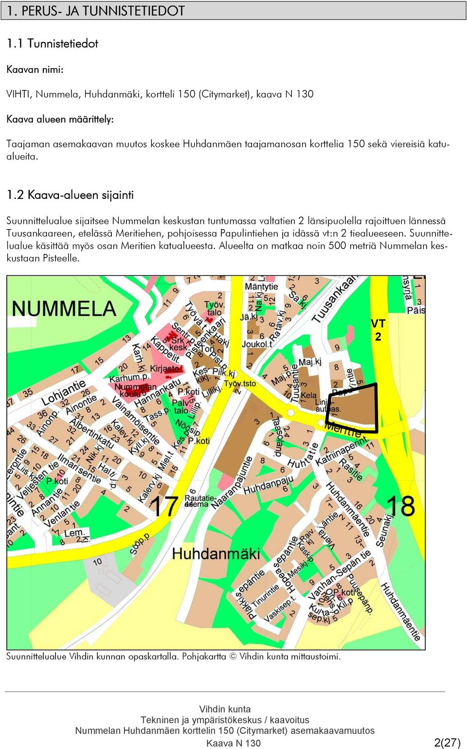 taajamanosan korttelia 15