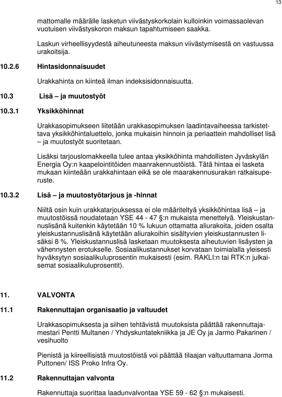 Lisä ja muutostyöt 10.3.