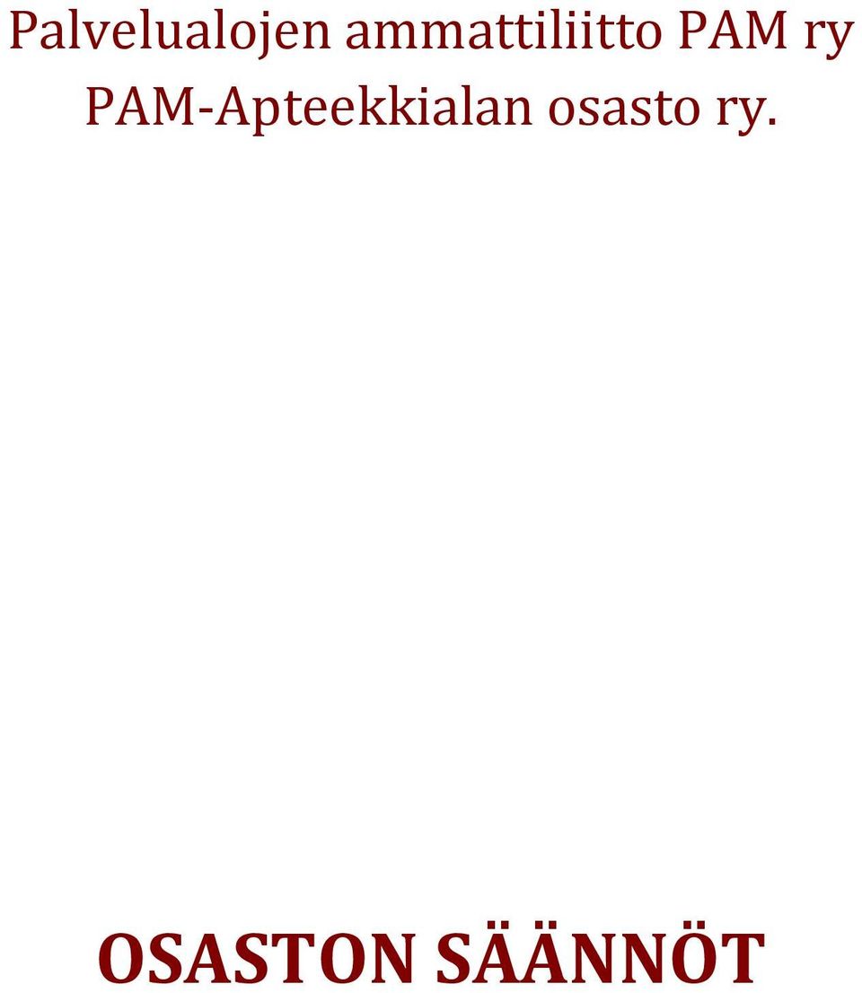 ry PAM Apteekkialan