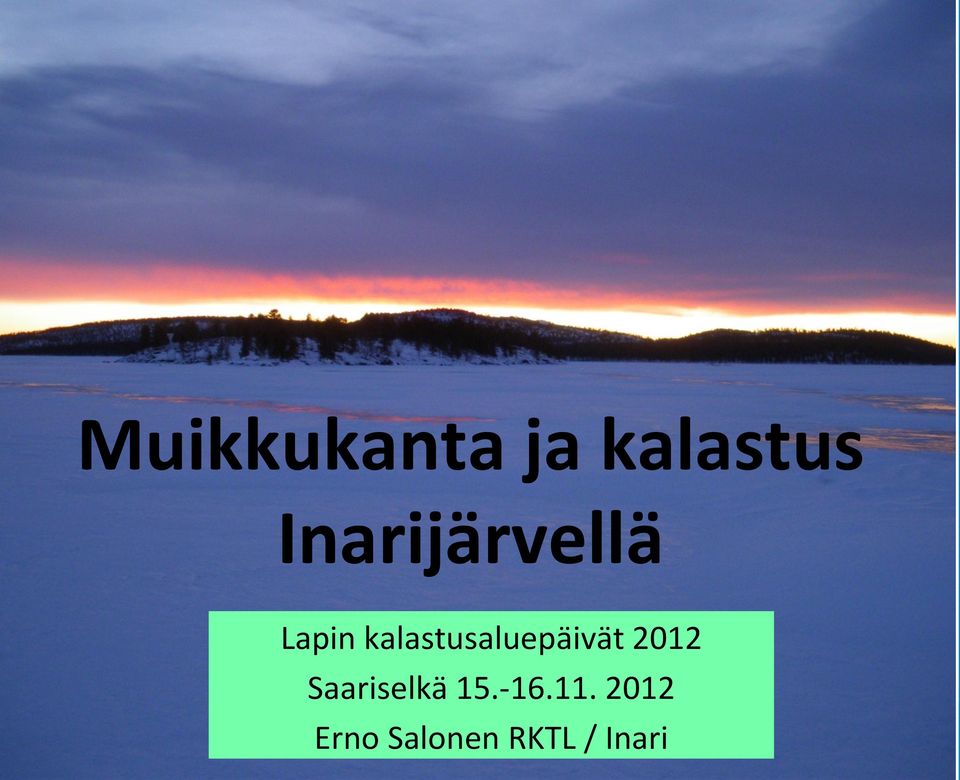 kalastusaluepäivät 2012
