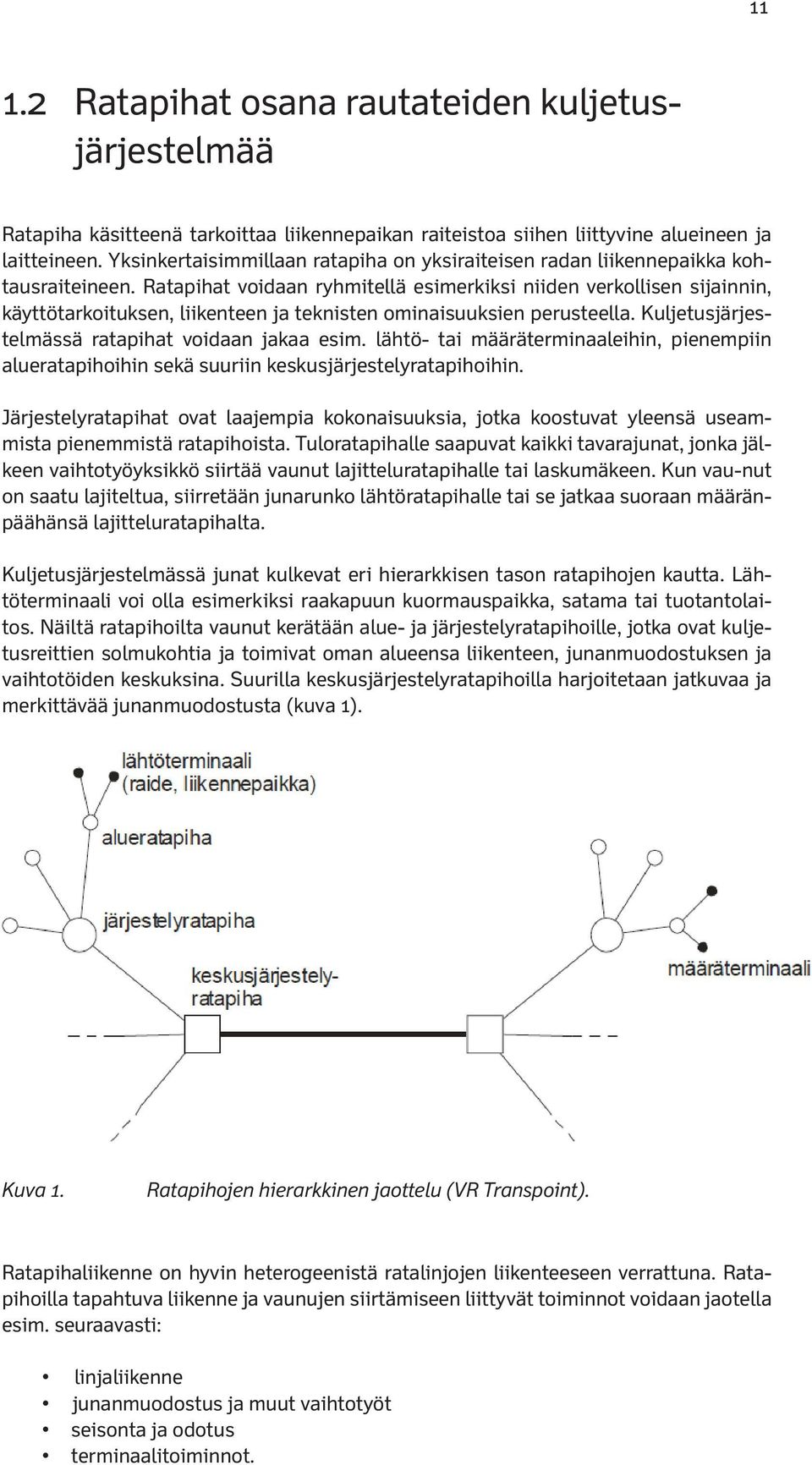 Ratapihat voidaan ryhmitellä esimerkiksi niiden verkollisen sijainnin, käyttötarkoituksen, liikenteen ja teknisten ominaisuuksien perusteella. Kuljetusjärjestelmässä ratapihat voidaan jakaa esim.