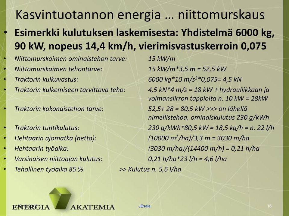 voimansiirron tappioita n.