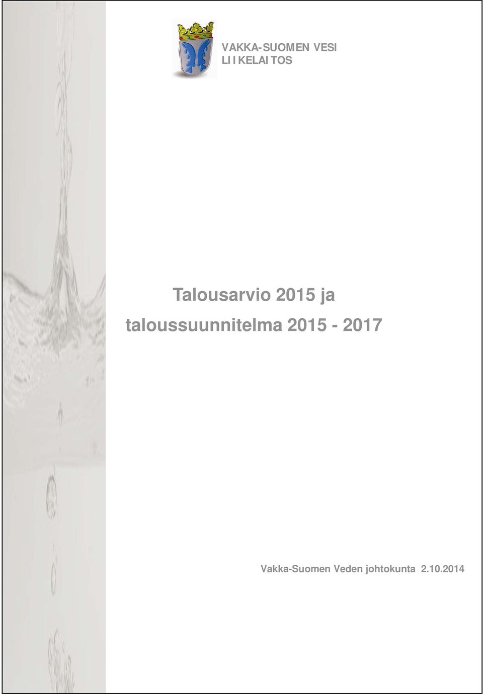 taloussuunnitelma 2015-2017