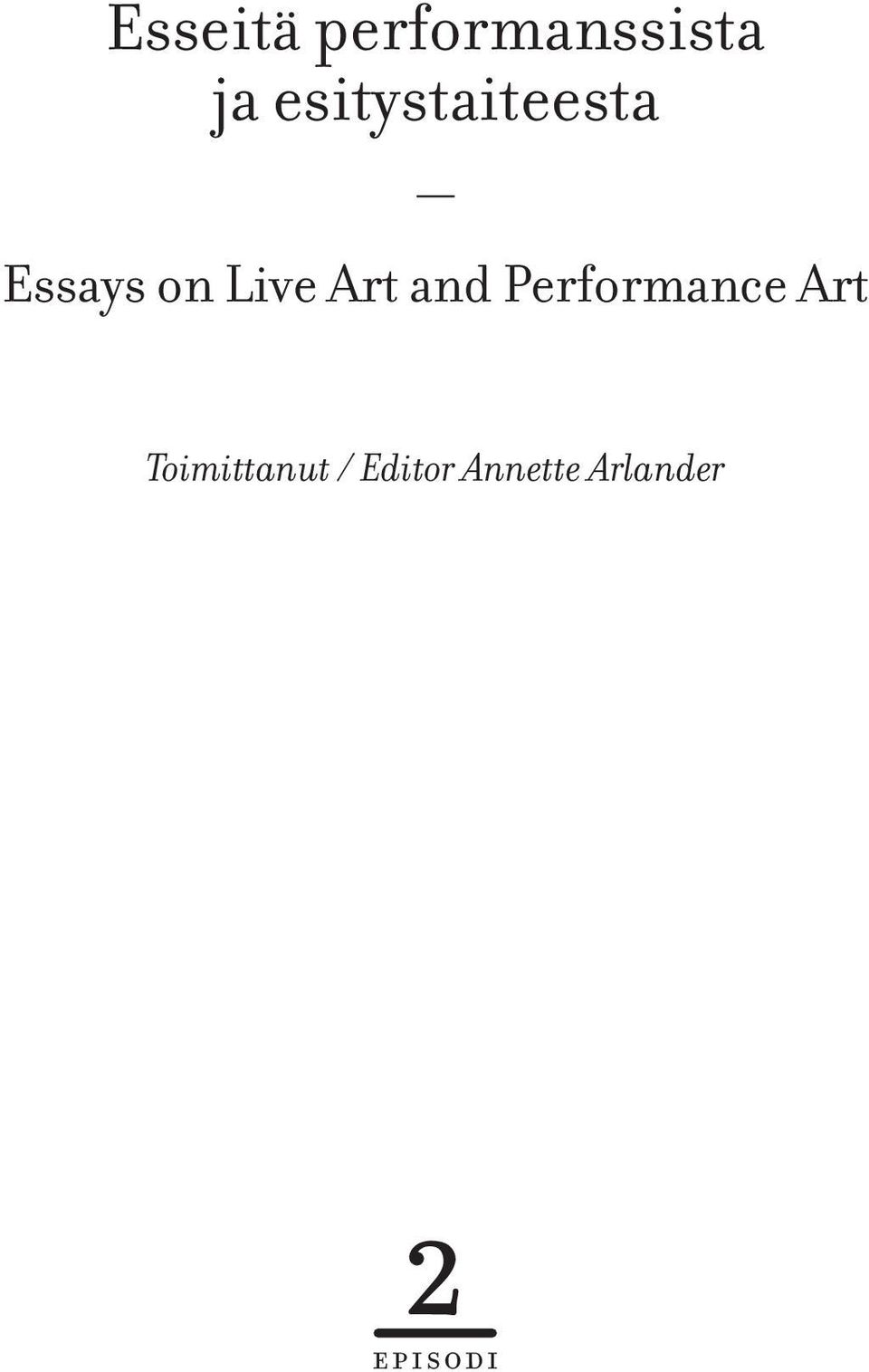 Art and Performance Art