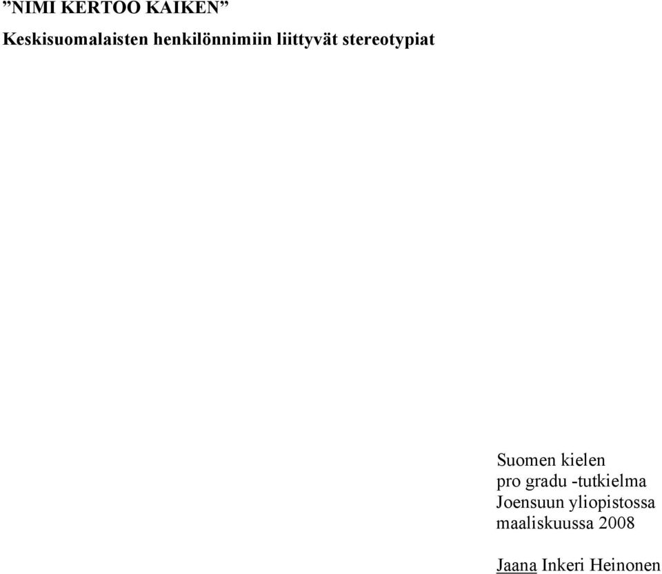 Suomen kielen pro gradu -tutkielma