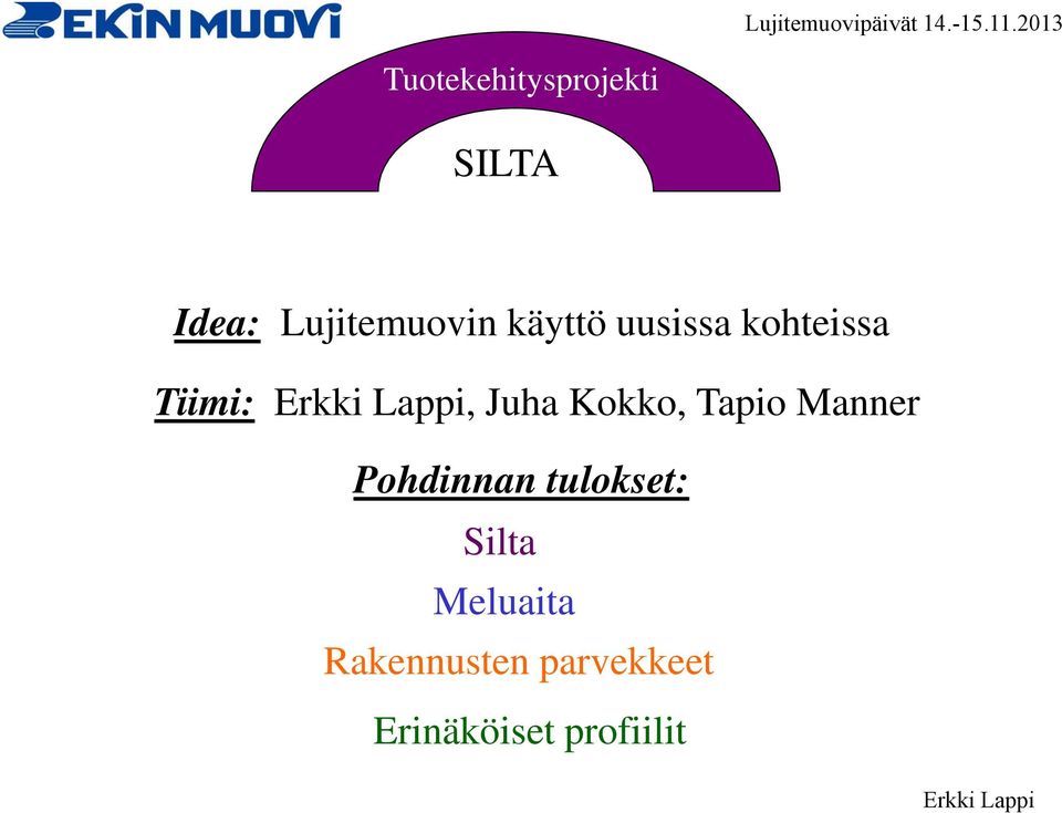 Manner Pohdinnan tulokset: Silta