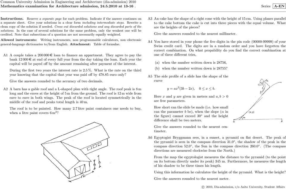 Rewrite a clean copy of the solution if needed. Cross out discarded solutions and any discarded parts of the solutions.